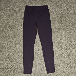 Lululemon Womens Black Cherry Leggings! Sz 6, 28" Inseam! Excellent Condition!